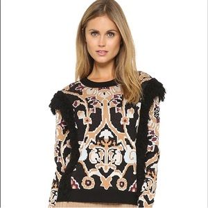 Ronny Kobo Tilda Fringe Sweater